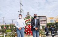 SAÚL MONREAL OFRECE OFRENDA FLORAL AL MONUMENTO A BENITO JUÁREZ