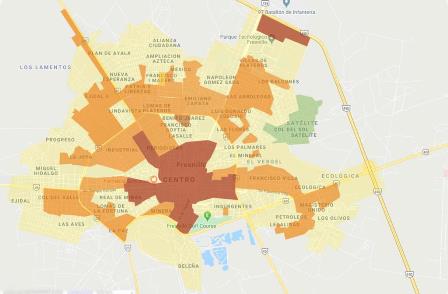 PRESENTA SAÚL MONREAL UN MAPA DEL RIESGO DE CONTAGIO DEL COVID-19 EN FRESNILLO