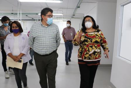 RECORRE SAÚL MONREAL INSTALACIONES DEL MÓDULO DE HOSPITALIZACIÓN TEMPORAL COVID-19 DEL IMSS