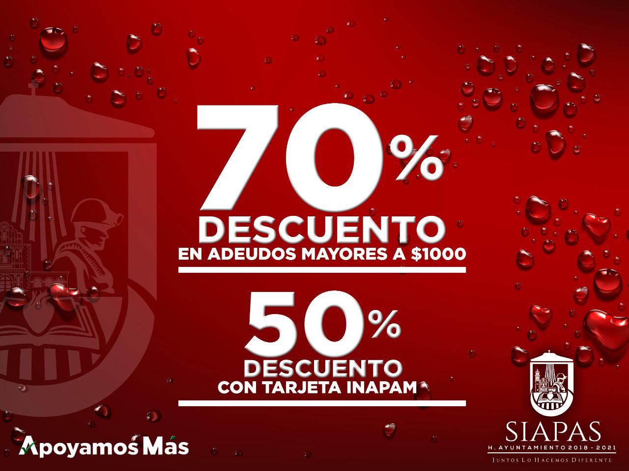 DESCUENTO A MOROSOS EN AGUA POTABLE