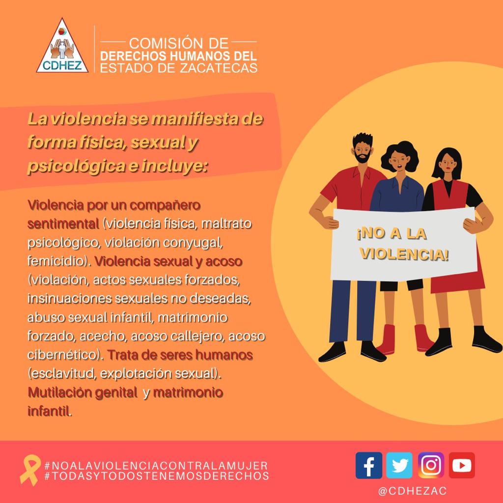 Realiza la CEDHZ Difusión de campaña de prevención de la violencia contra las mujeres