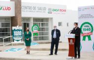 ENTREGA ALEJANDRO TELLO RECONSTRUCCIÓN DEL CENTRO DE SALUD EN TEÚL DE GONZÁLEZ ORTEGA