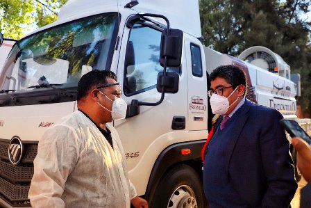 El MUNICIPIO ARRENDA UN CAMIÓN SANITIZANTE COMO PARTE DE LA ESTRATEGIA DE PREVENCIÓN ANTE EL COVID