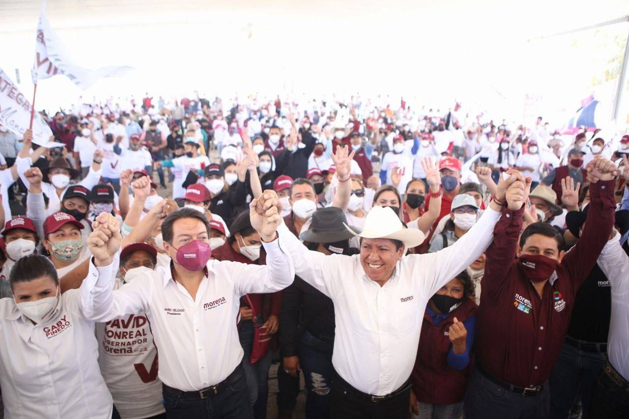 Votar por MORENA, es votar por David Monreal, quien va a hacer equipo con el presidente Andrés Manuel López Obrador.