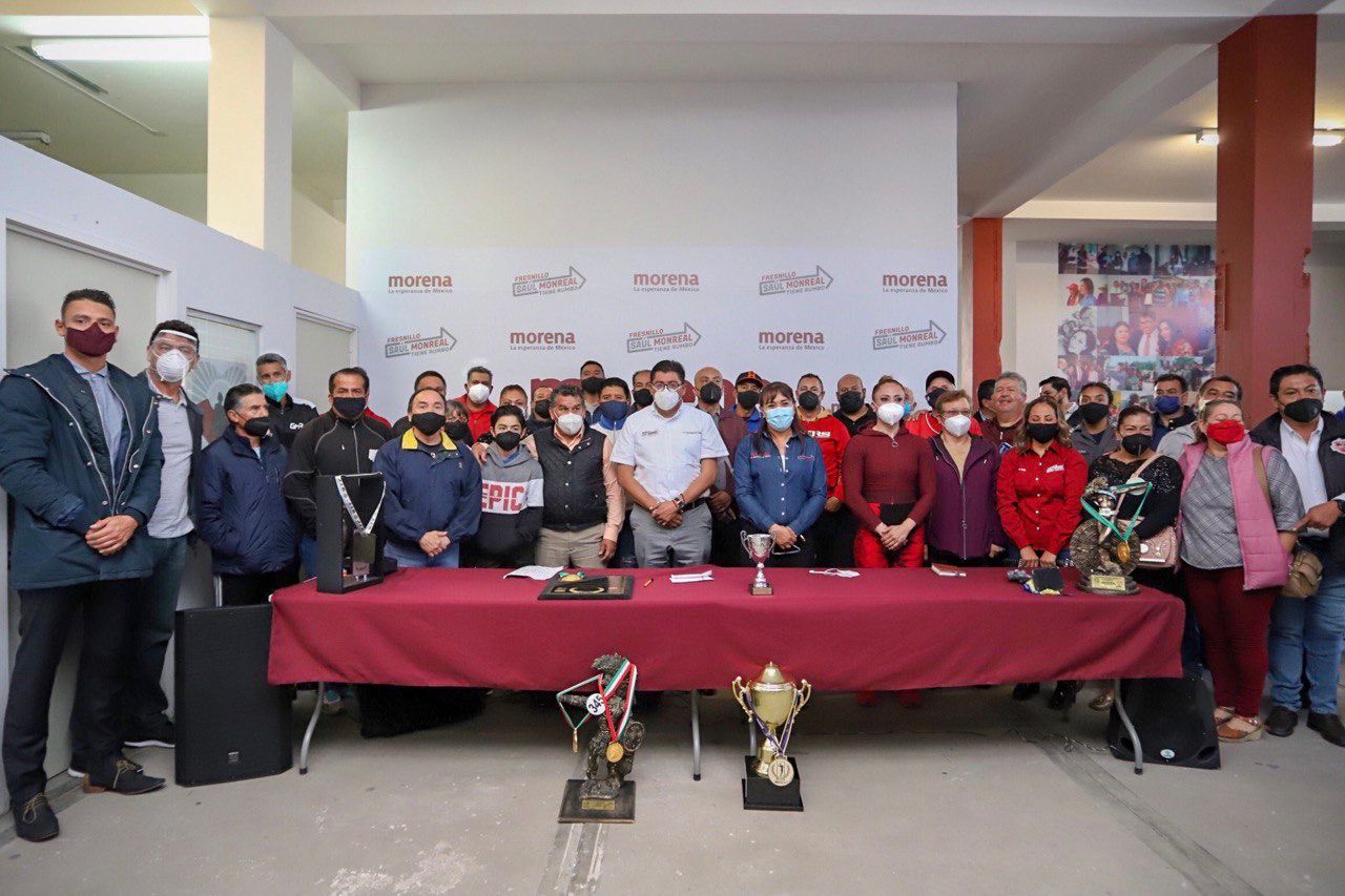 SE MANIFIESTAN DEPORTISTAS FRESNILLENSES EN FAVOR DE SAÚL MONREAL