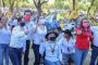 RECIBEN CON AMBIENTE FESTIVO A SAÚL MONREAL EN LA COLONIA ESPARZA