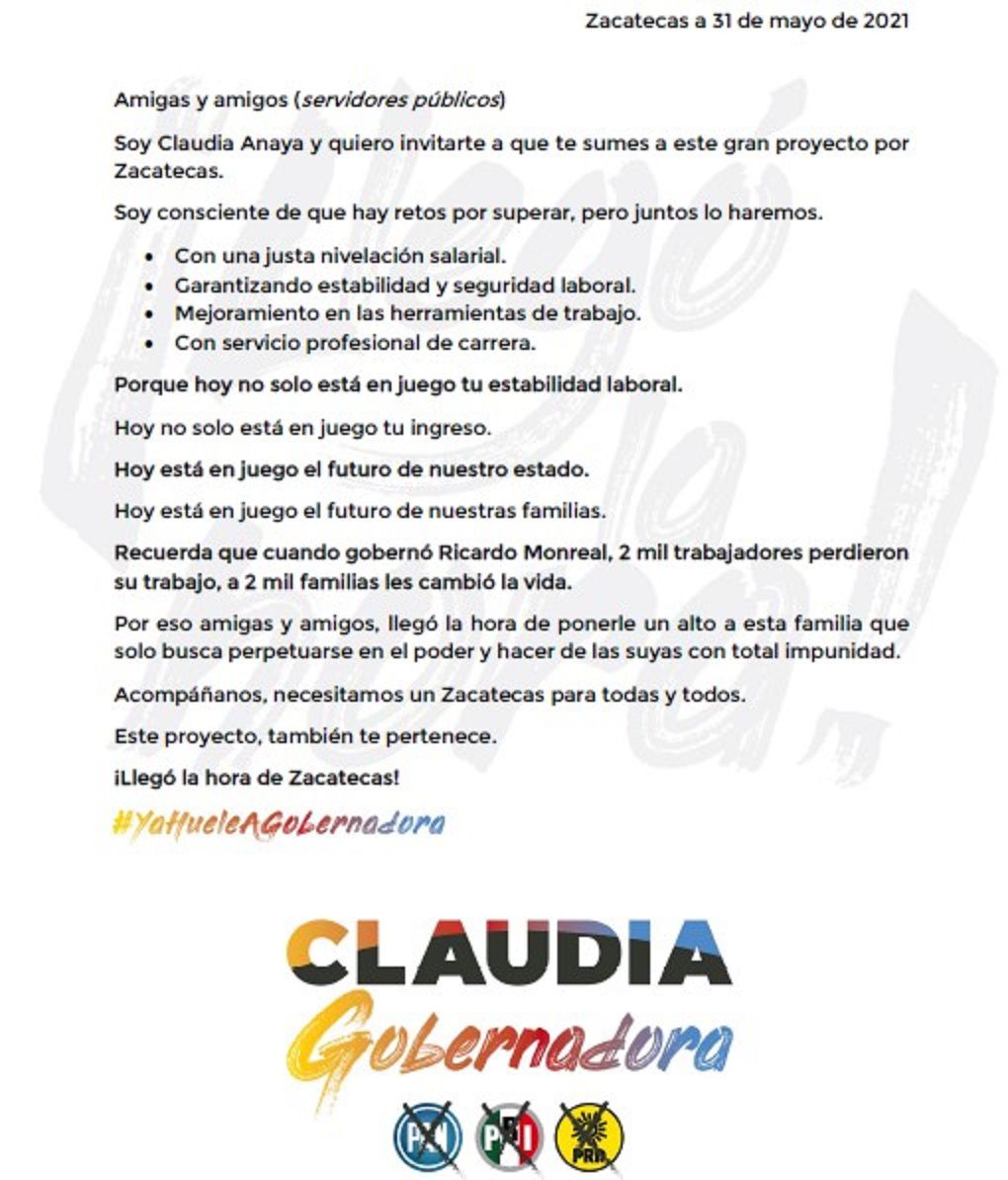 VULNERA CLAUDIA ANAYA DATOS PERSONALES DE TRABAJADORES