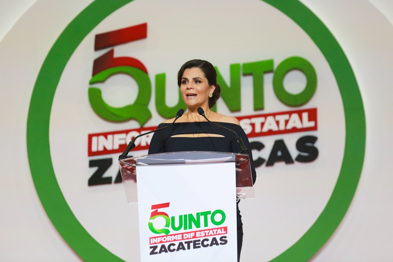 CRISTINA RODRÍGUEZ DE TELLO RINDE SU QUINTO Y ÚLTIMO INFORME DE LABORES AL FRENTE DEL SEDIF ZACATECAS