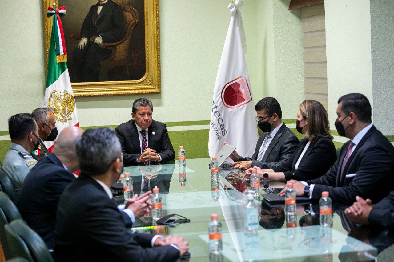 ENCABEZA GOBERNADOR DAVID MONREAL ÁVILA MESA ESTATAL DE CONSTRUCCIÓN DE PAZ