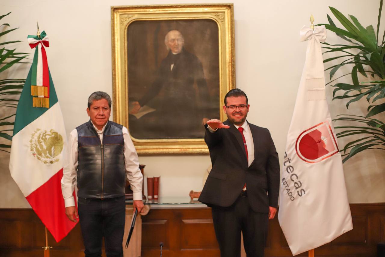 Gobernador David Monreal nombra a parte de su Gabinete
