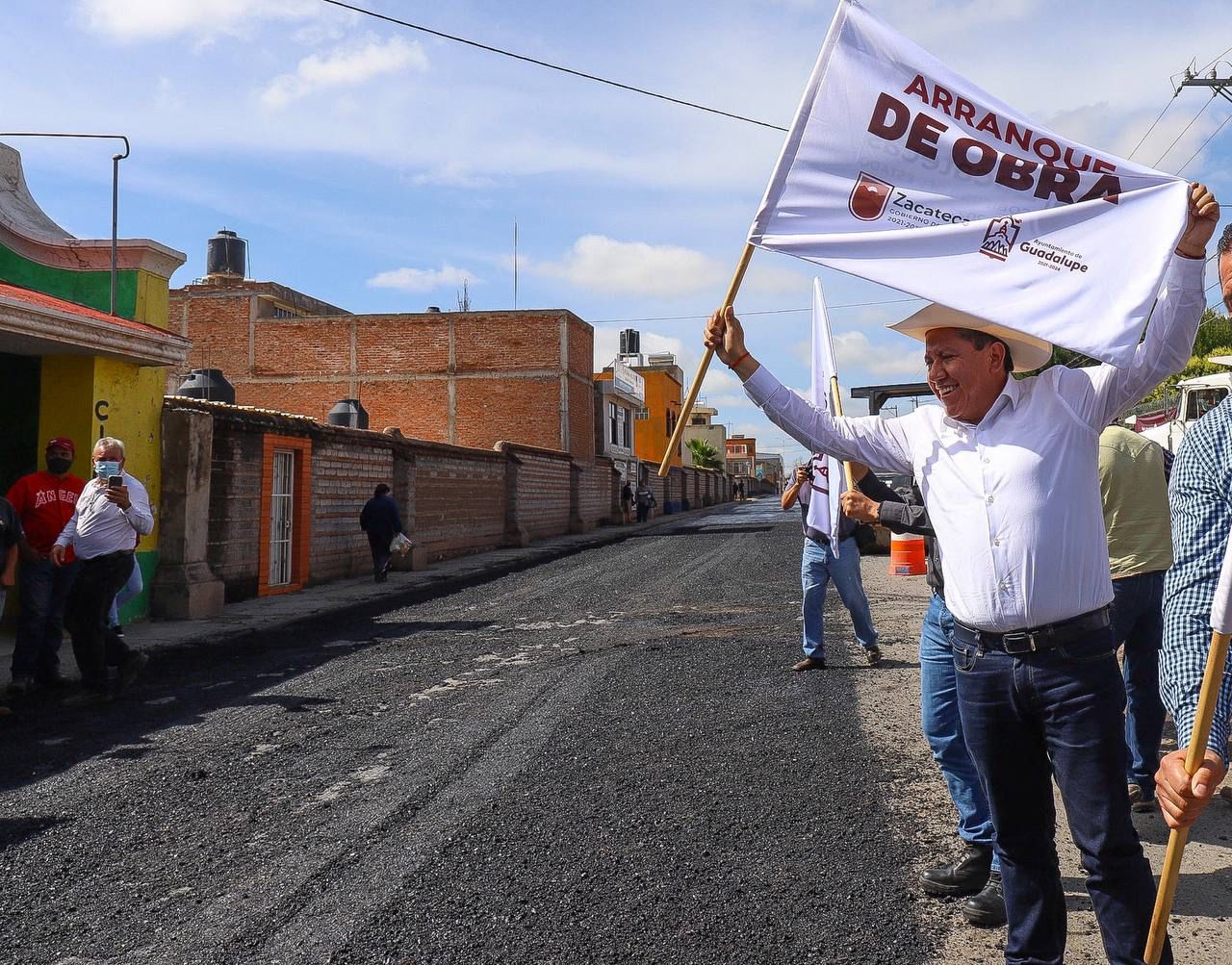 Inicia Gobernador David Monreal trabajos de Brigadas de Bacheo Permanente en Guadalupe, Zacatecas