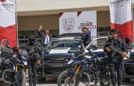 Entrega Gobernador David Monreal patrullas y motocicletas a la Metropol de Fresnillo, Calera y Enrique Estrada