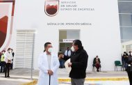 Refuerza Gobernador David Monreal atención a los zacatecanos con nuevo módulo de detección de Covid-19