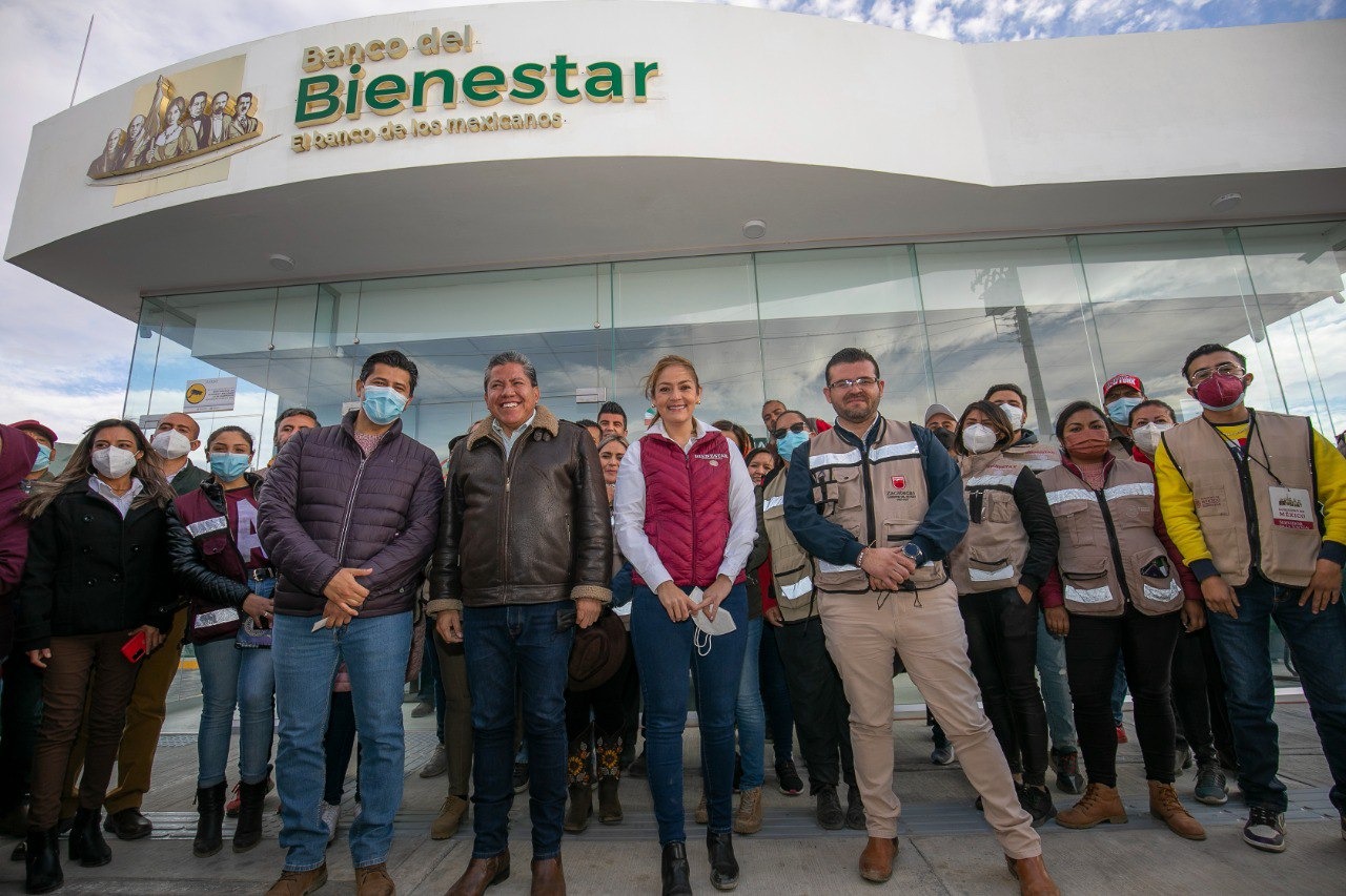 Inaugura Gobernador David Monreal sucursales del Banco del Bienestar en Fresnillo, Calera y Guadalupe