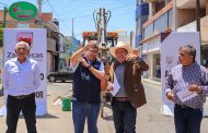 ARRANCAN SAÚL Y DAVID MONREAL OBRA EN EL CENTRO DE FRESNILLO