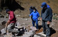 Supervisa Julio César Chávez construcción de muro de contención en Arroyo El Coyote