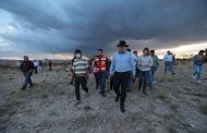 Ofrece Gobernador David Monreal todo su respaldo a las familias de Río Grande afectadas por la lluvia atípica y granizada