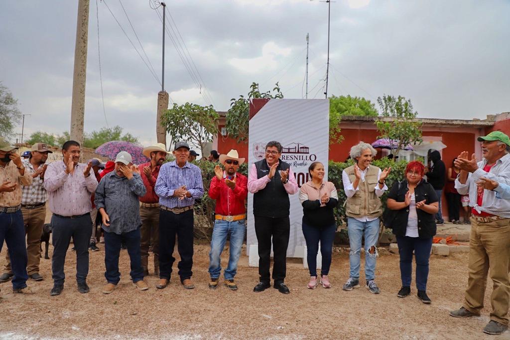 SAÚL MONREAL LE CUMPLE A COMUNIDADES AL DAR ARRANQUE DE OBRAS