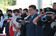 RINDEN HONORES AL LÁBARO PATRIO EN PRIMARIA “MANUEL M. PONCE” EN RÍO FLORIDO