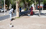 Previo al Festival Cultural y Artístico de Julio en la ciudad de Guadalupe   Dan mantenimiento al Parque La Purísima