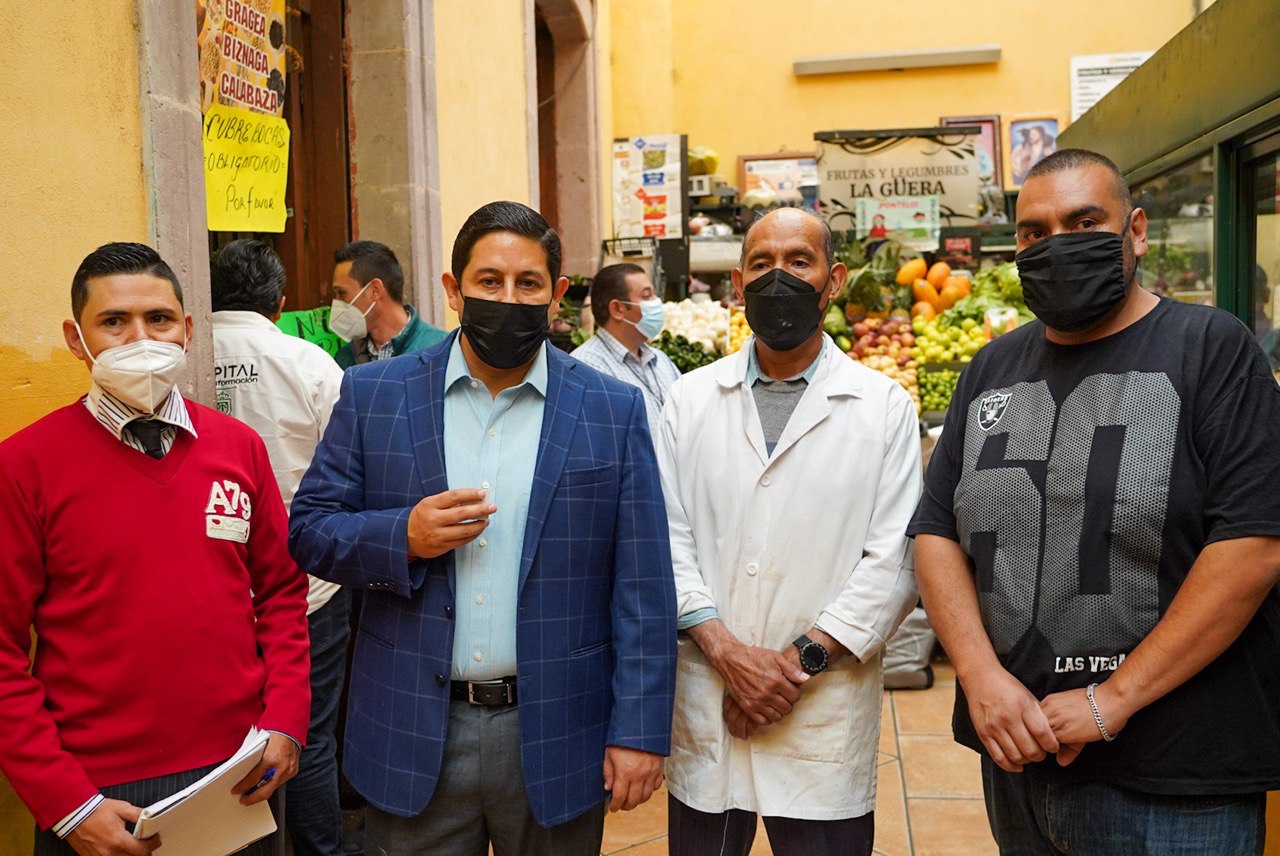FIJA JORGE MIRANDA CASTRO COMPROMISOS PARA MEJORA DE MERCADOS EN LA CAPITAL
