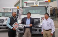 RECIBE MUNICIPIO DONACIÓN DE DOS CAMIONES RECOLECTORES