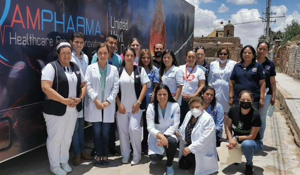 LLEVA AYUNTAMIENTO DE ZACATECAS UNIDAD MÓVIL PARA DONACIÓN DE SANGRE A COMUNIDAD EL MAGUEY
