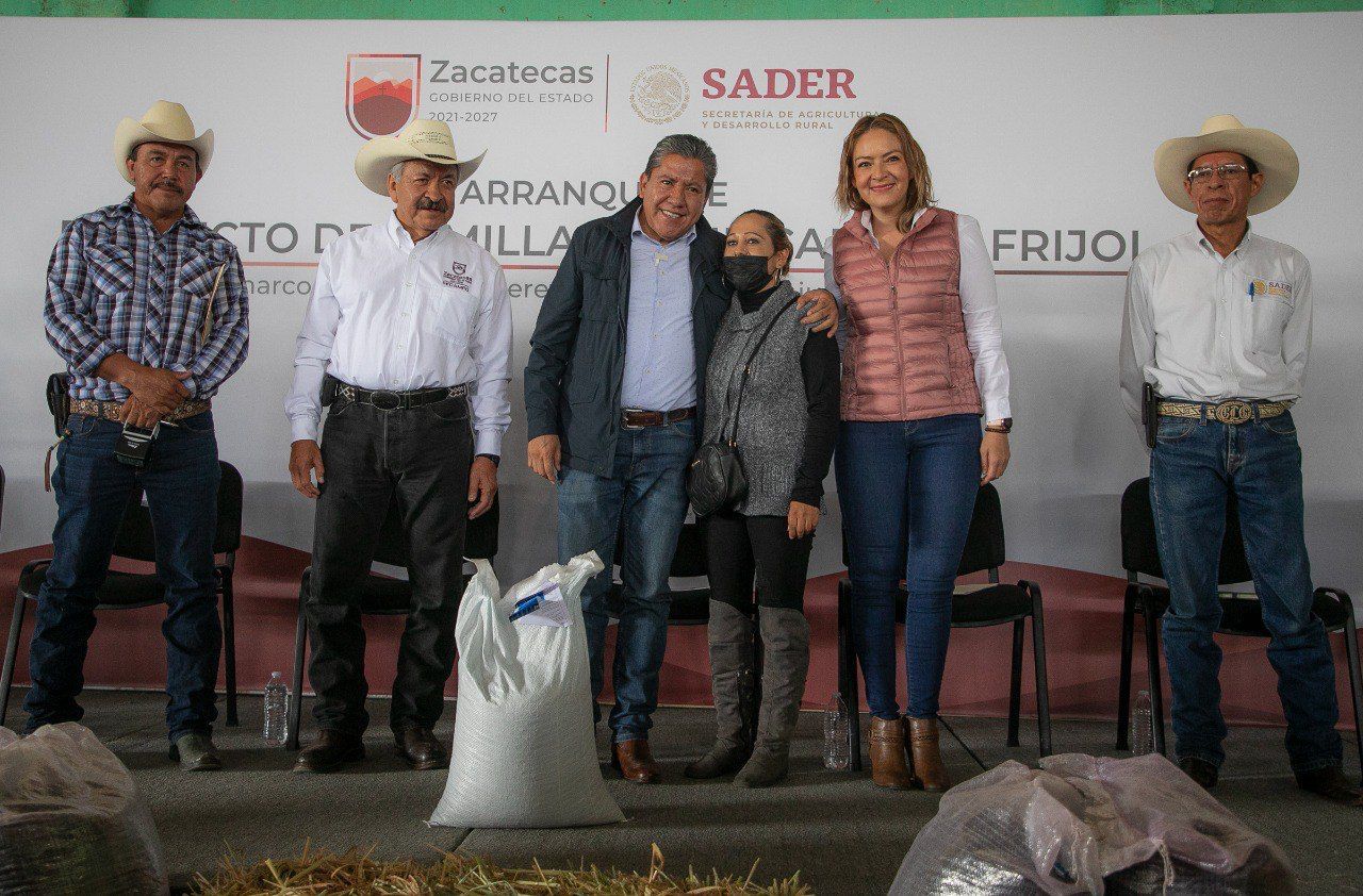 Gobernador David Monreal pone en marcha Programas de Semilla Certificada y Mejoramiento de Semilla de Frijol para Zacatecas