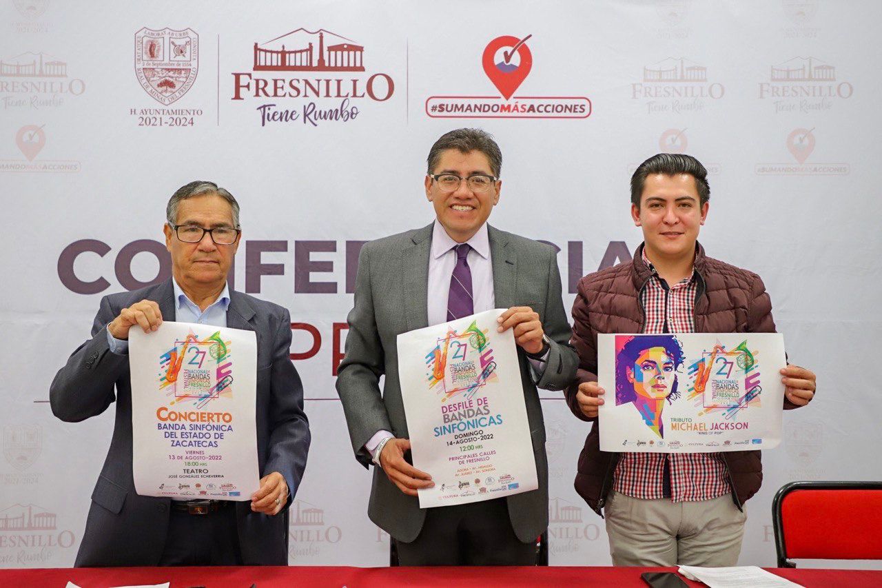 FRESNILLO SE PREPARA PARA EL 27 FESTIVAL NACIONAL DE BANDAS SINFÓNICAS