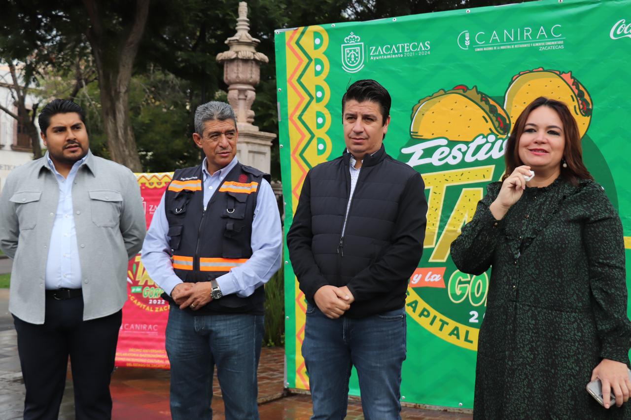 TODO LISTO PARA RECIBIR EL SÉPTIMO FESTIVAL DEL TACO Y LA GORDITA