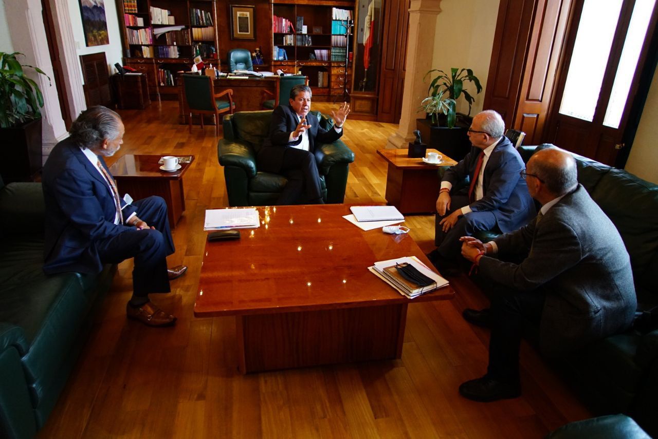 Se reúne Gobernador David Monreal con Director General del INAH