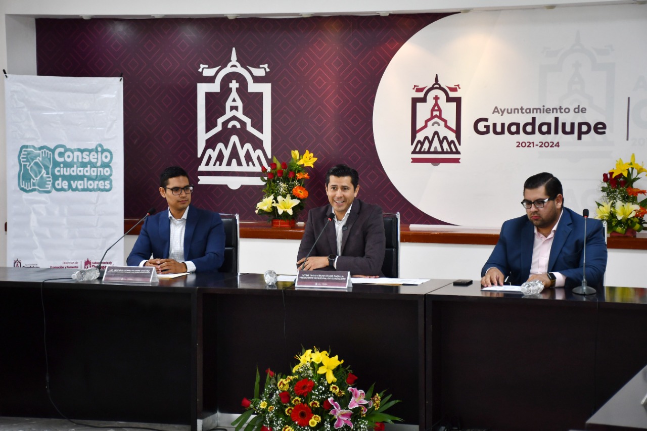 Tiene municipio de Guadalupe, Primer Consejo Ciudadano de Valores