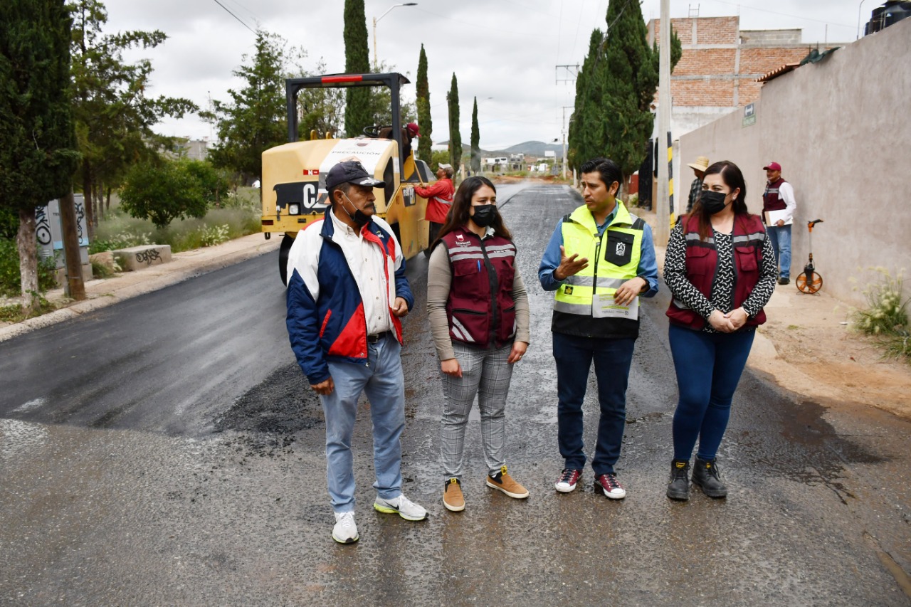 Supervisa Julio César Chávez reencarpetamiento en Colonia Montebello