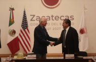 Ofrece Embajador Ken Salazar apoyo a Zacatecas para la atracción de inversiones y seguridad