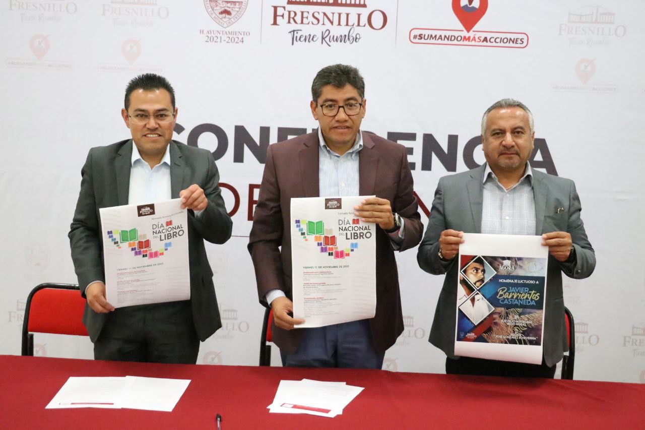 ANUNCIAN ACTIVIDADES EN FRESNILLO POR EL DÍA NACIONAL DEL LIBRO