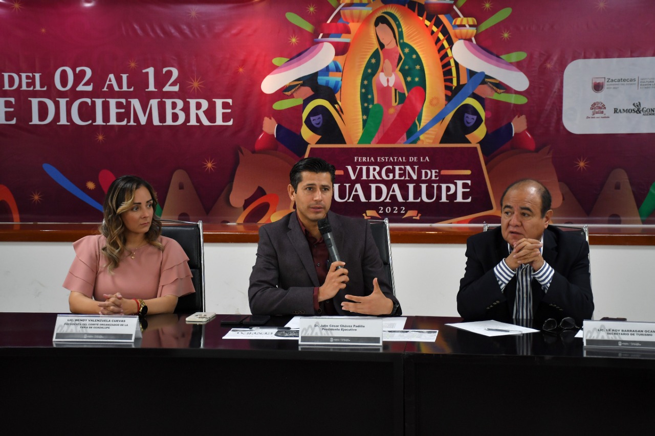 Presentan programa de la Feria de la Virgen de Guadalupe 2022