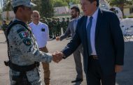 Refrenda Gobernador David Monreal su determinación de sumar esfuerzos para devolver la paz a Zacatecas; acude a la toma de protesta del Coordinador Estatal de la Guardia Nacional