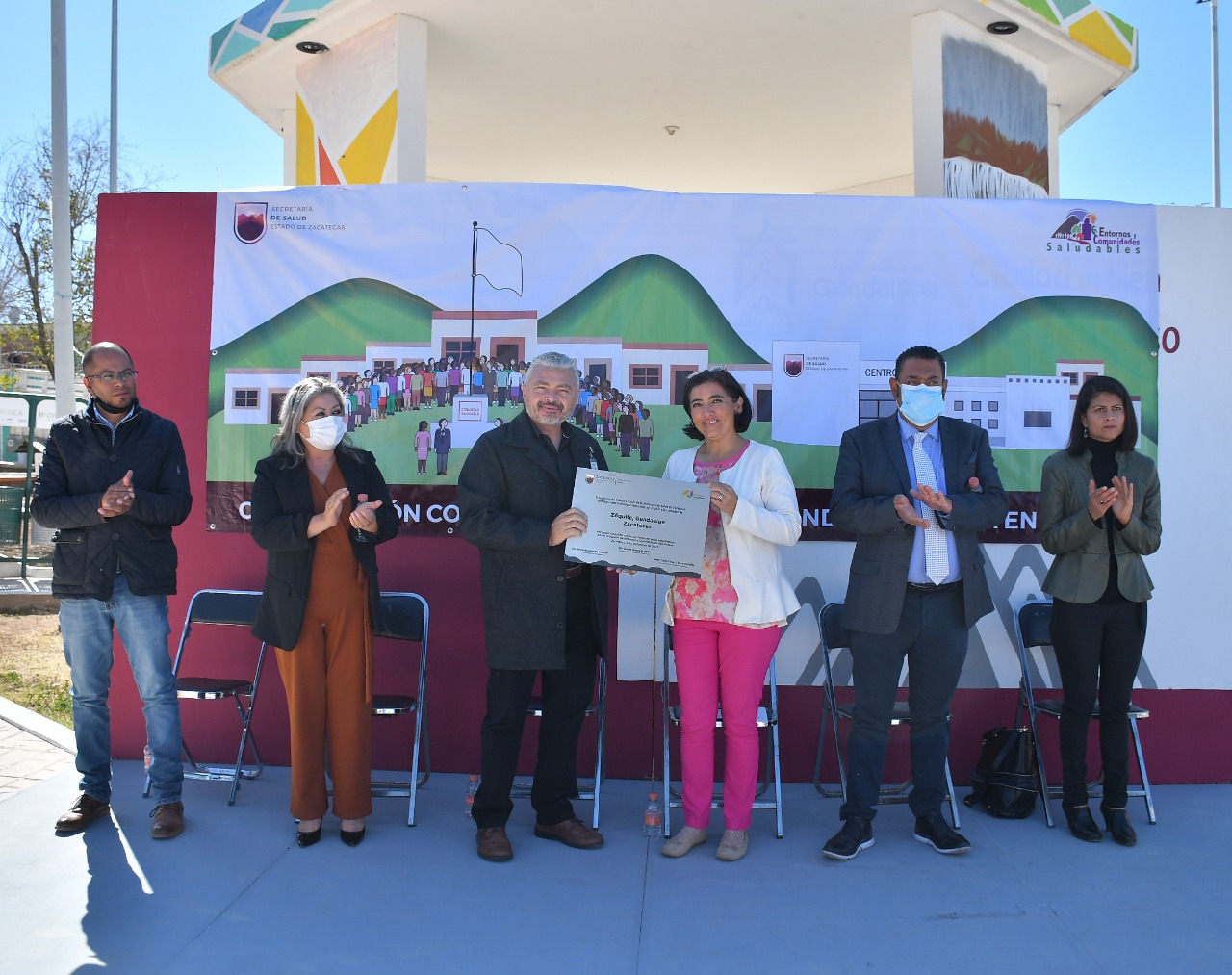 Recibe Zóquite certificación como Comunidad Saludable