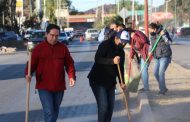 REALIZAN FUNCIONARIO BRIGADA DE LIMPIEZA EN EL BOULEVARD A LA ESTACIÓN SAN JOSÉ