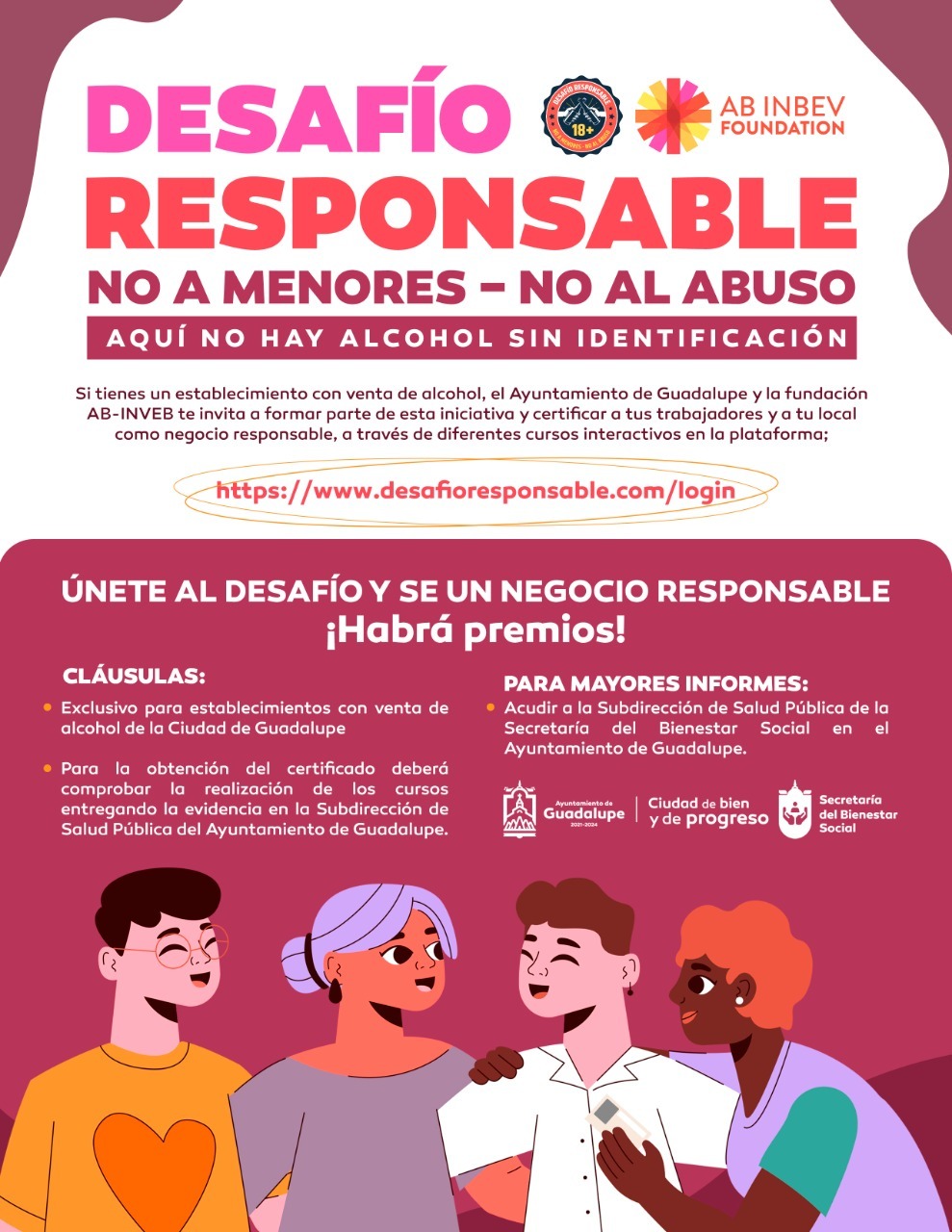 Emprende Municipio de Guadalupe, estrategias para erradicar el consumo de bebidas alcohólicas entre menores de edad