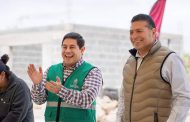 SUPERVISA JORGE MIRANDA OBRA DE PAVIMENTACIÓN EN LA COMUNIDAD DE MACHINES