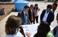 Supervisa Julio César Chávez construcción de Centro Deportivo en Villa Bugambilia