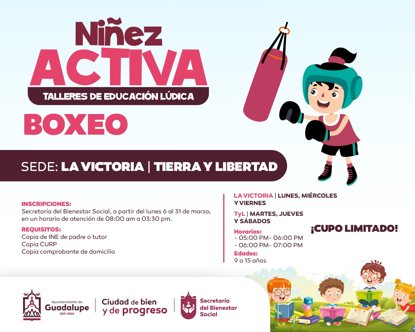 Presentan cursos y talleres de educación lúdica para la niñez guadalupense