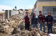 Supervisa Julio César Chávez obra de ampliación de drenaje en la comunidad de Bañuelos