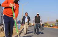 AVANZAN ACCIONES DE LIMPIEZA EN LA AVENIDA ENRIQUE ESTRADA