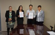 Con firma de convenio  Fortalece Julio César Chávez acciones en materia de Derechos Humanos a favor de los guadalupenses