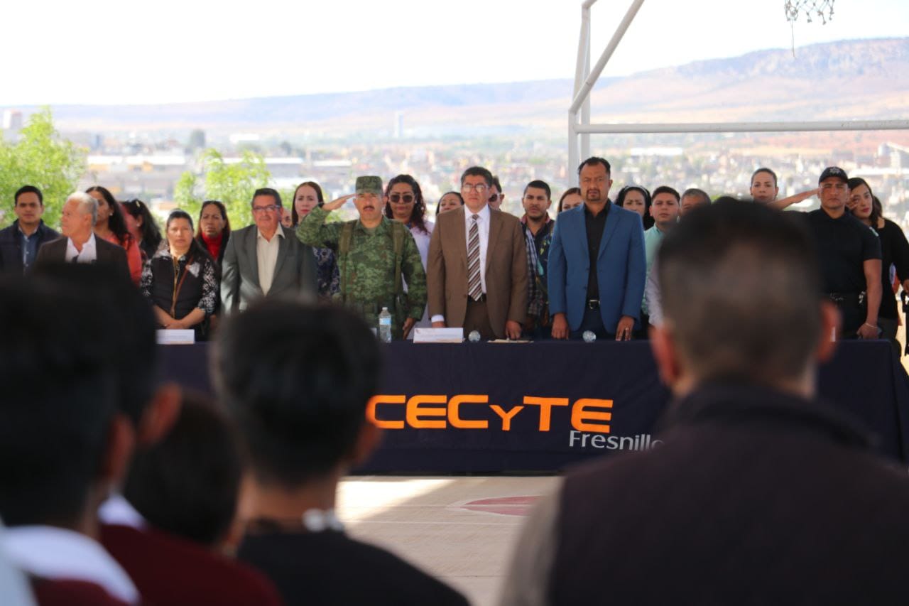 INAUGURA SAÚL MONREAL EL DOMO DEL CECyTEZ 08 ESTACIÓN SAN JOSÉ