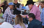 Gobernador David Monreal da atención oportuna a las demandas de pobladores de Pánfilo Natera