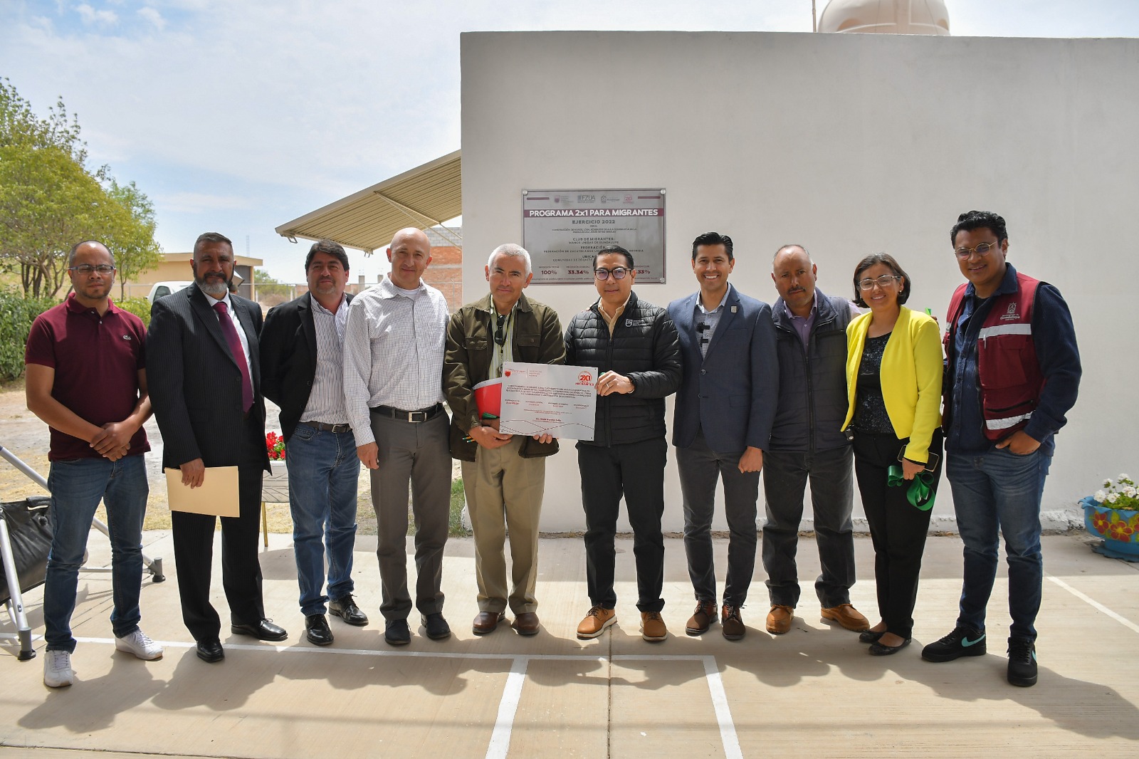 A través del Programa 2x1 Mejora Julio César Chávez infraestructura educativa en instituciones de Guadalupe