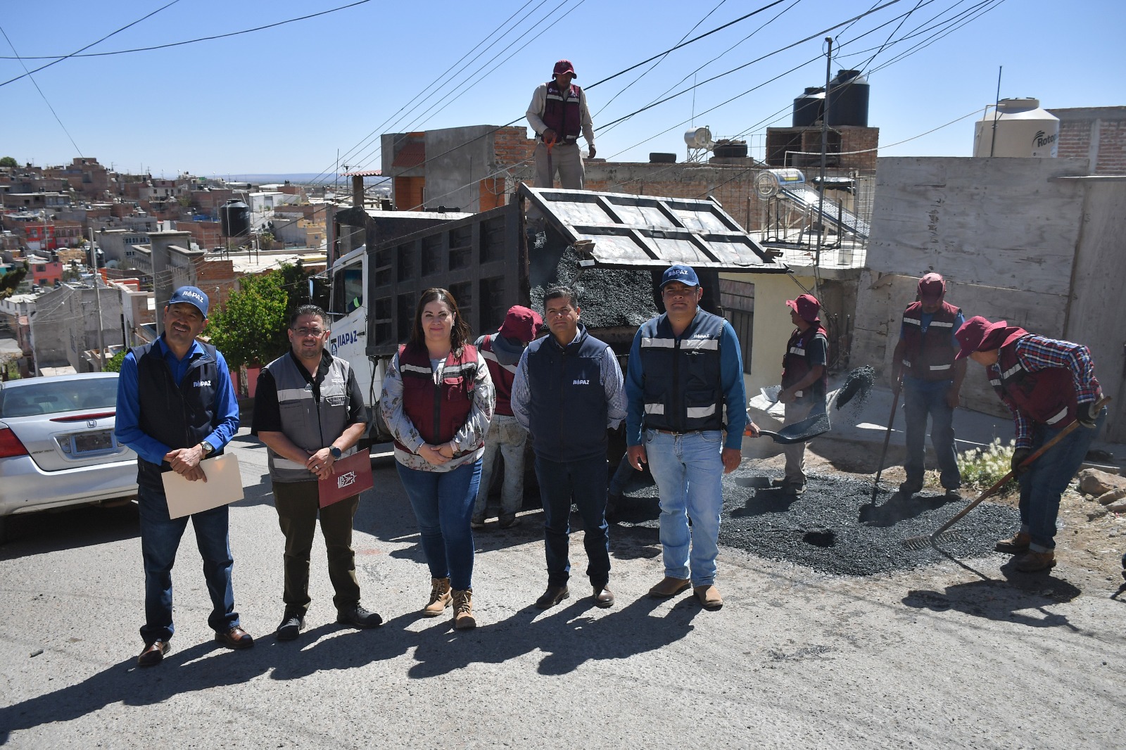 De manera coordinada Trabajan Municipio de Guadalupe y Jiapaz en la recuperación de vialidades